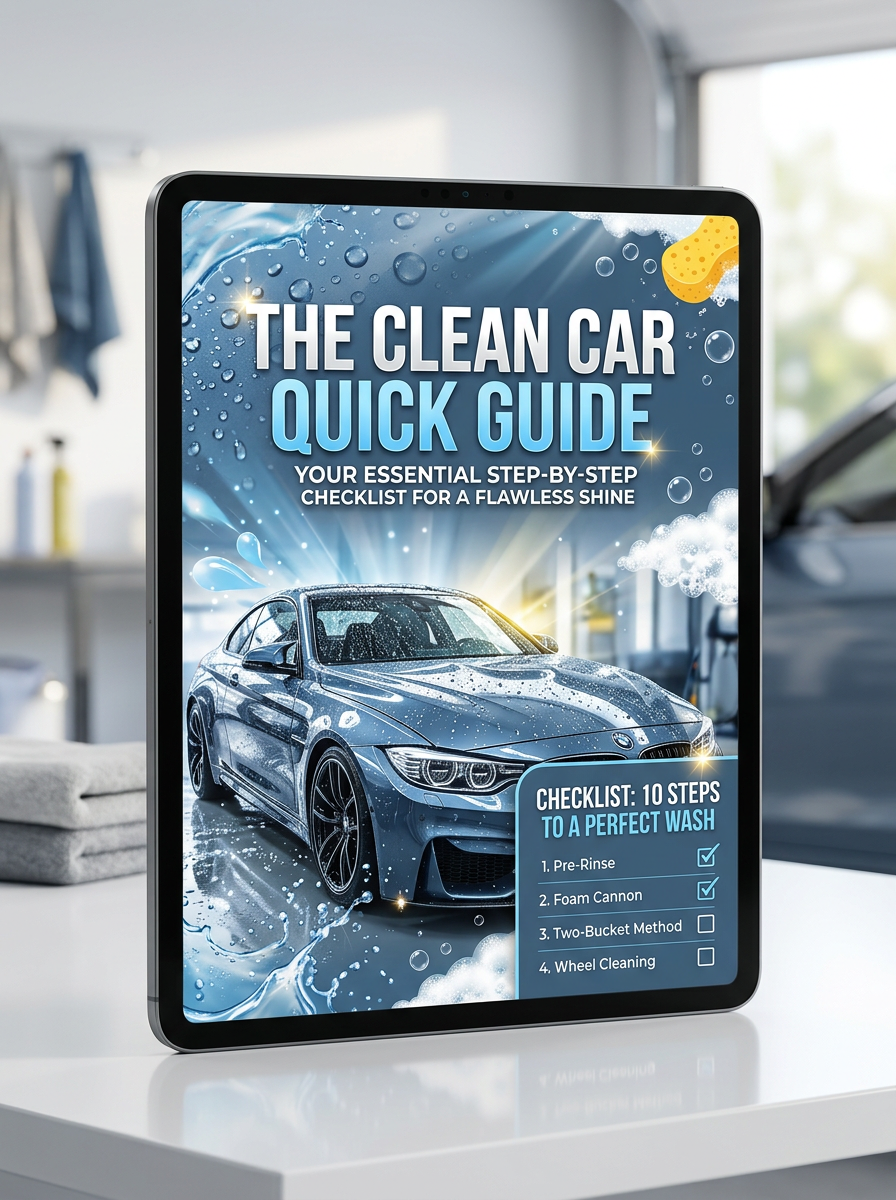 The Clean Car Quick Guide Mockup